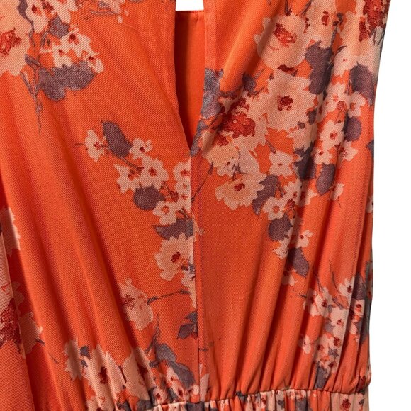 Enfocus Dress Size 8P Floral Sleeveless Maxi Dress With Rhinestone Detail - Picture 10 of 12